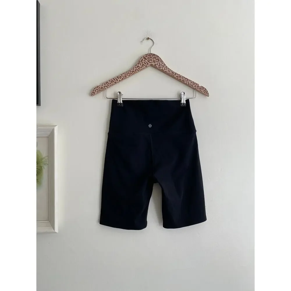 TAVI NOIR Solid Black Biker Shorts Size Medium - Picture 5 of 7